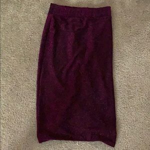 Purple sparkly skirt